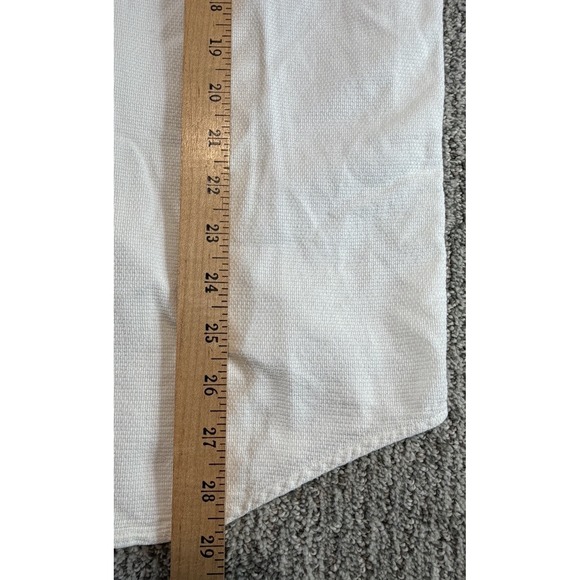 Woolrich Button Up Shirt Short Sleeve White Men's Large Pocket Cotton Textured - Picture 8 of 8